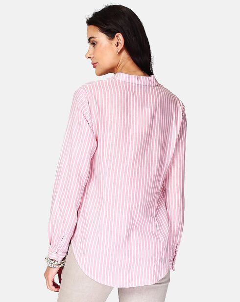 Chemise 100% Lin Anya rose