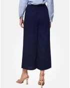 Pantalon 100% Lin Jenny marine