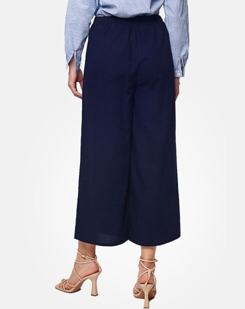Pantalon 100% Lin Jenny marine