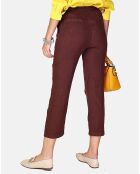 Pantalon 100% Lin Hannah marron
