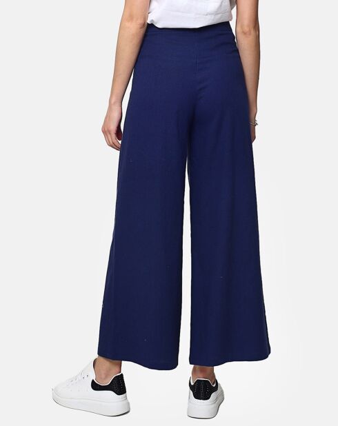 Pantalon 100% Lin Chloe marine