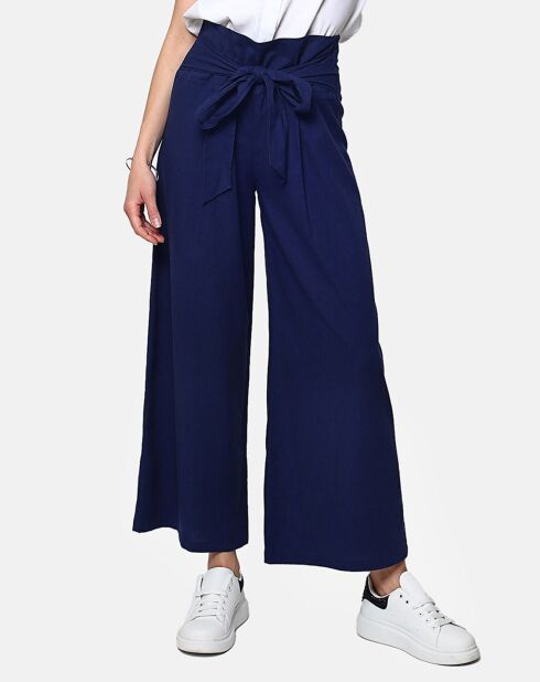 Pantalon 100% Lin Chloe marine