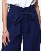 Pantalon 100% Lin Chloe marine