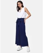 Pantalon 100% Lin Chloe marine