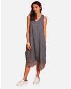 Robe 100% Lin Suzie marine