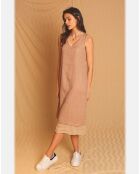 Robe 100% Lin Suzie marron