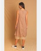 Robe 100% Lin Suzie marron