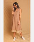 Robe 100% Lin Suzie marron