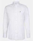 Chemise Slim Fit Oxford unie blanche