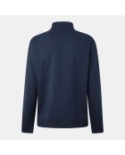 Sweat col montant zippé bleu marine