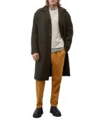 Manteau en Laine mélangée bouillie marron