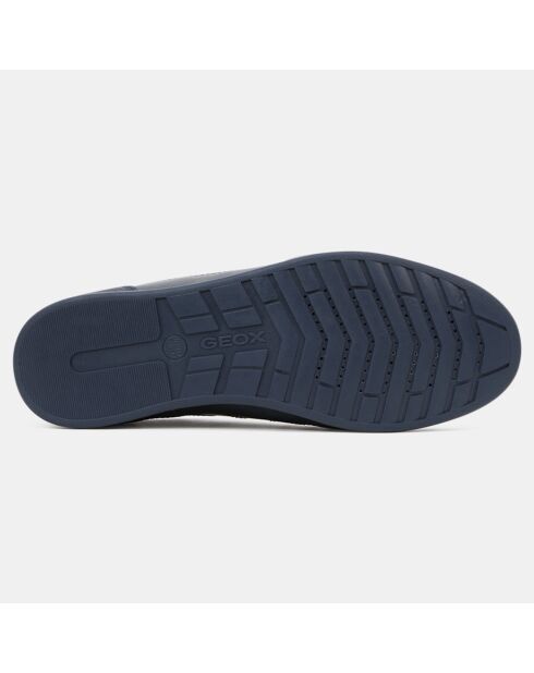 Baskets en Cuir Renan bleu marine