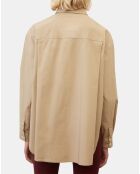 Chemise boyfriend beige