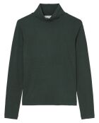 T-Shirt col roulé  vert foncé