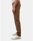 Pantalon Stig tapered marron