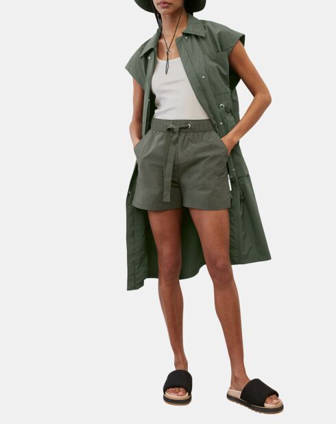 Pantaloncini elasticizzati color kaki Explorer