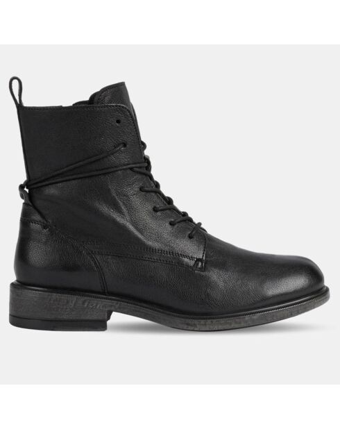 Boots en Cuir Catria noires