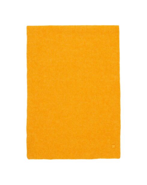 Echarpe large en Alpaga & Laine mélangés orange