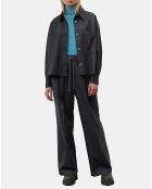 Veste  à rayures noire
