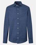 Chemise Slim Fit imprimée bleu foncé