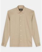 Chemise Regular Fit chinée beige