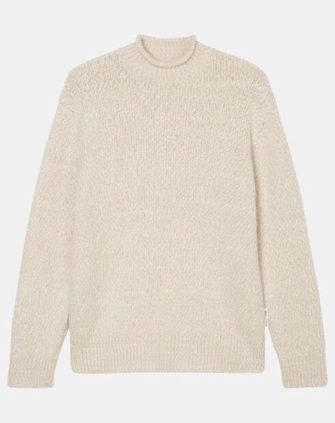 Pull en Laine & Alpaga mélangés Relax écru