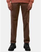 Pantalon en Velours côtelé Osby stretch marron