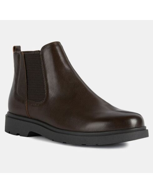 Chelsea boots en Cuir Spherica marron foncé