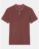 Polo 100% Coton Bio piqué relax bordeaux