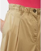 Short Paperbag pinces beige