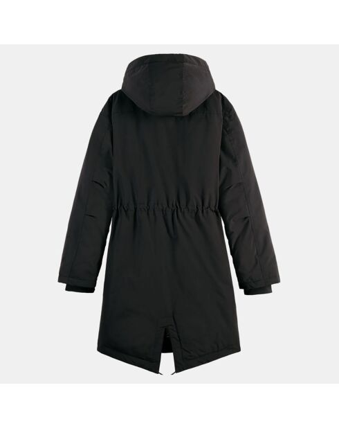 Parka Imperméable à capuche noire