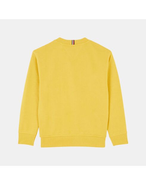 Sweat logo devant jaune