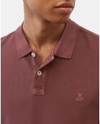 Polo 100% Coton Bio piqué relax bordeaux