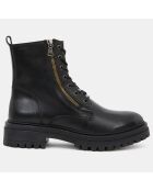 Boots en Cuir Iridea noires