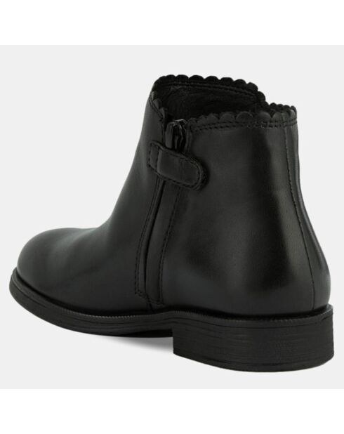 Bottines en Cuir Agatanoir noires