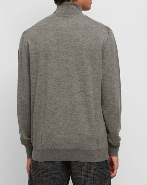 Pull 100% Laine Mérinos gris