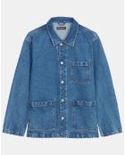 Veste en jean bleue