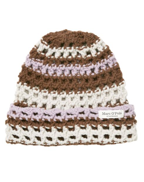 Bonnet 100% Laine tricot multicolore