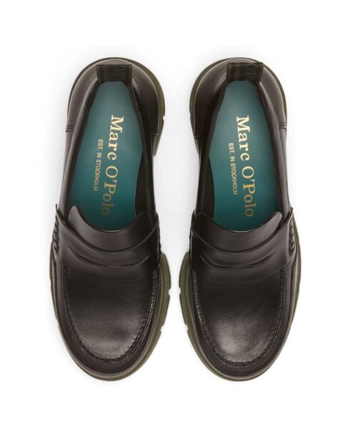 Mocassins en Cuir semelle épaisse noirs