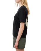 T-Shirt 100% Coton Bio imprimé nature noir