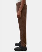 Pantalon en Velours côtelé Osby stretch marron