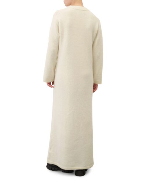 Robe en Laine mélangée maxi longue écru