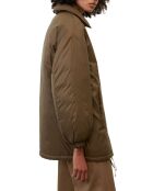 Parka boutons nylon marron