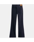 Pantalon en Velours Milleraies bleu foncé