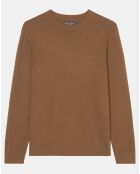 Pull en Laine & Coton marron