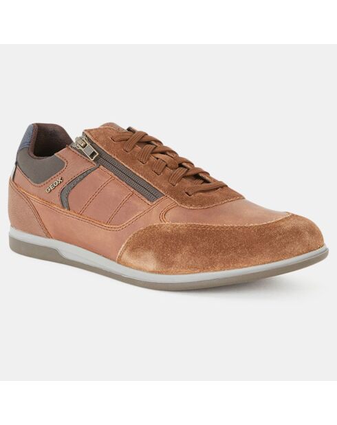 Baskets en Cuir Renan marron