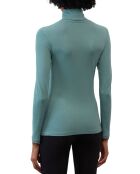 T-Shirt col roulé vert