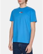 Blaues T-Shirt mit Peached Entry Flag