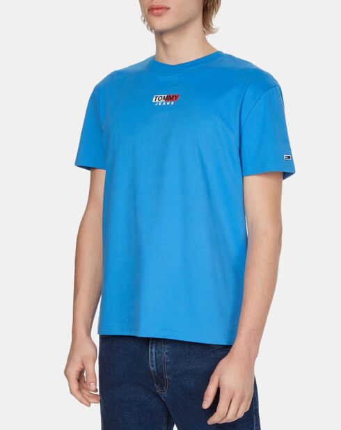 Blaues T-Shirt mit Peached Entry Flag