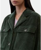 Veste en Velours côtelé 100% Coton Bio vert foncé